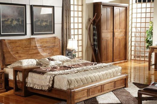 白蠟木板材做的床