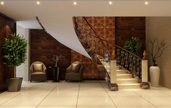  復式樓室內樓梯效果圖